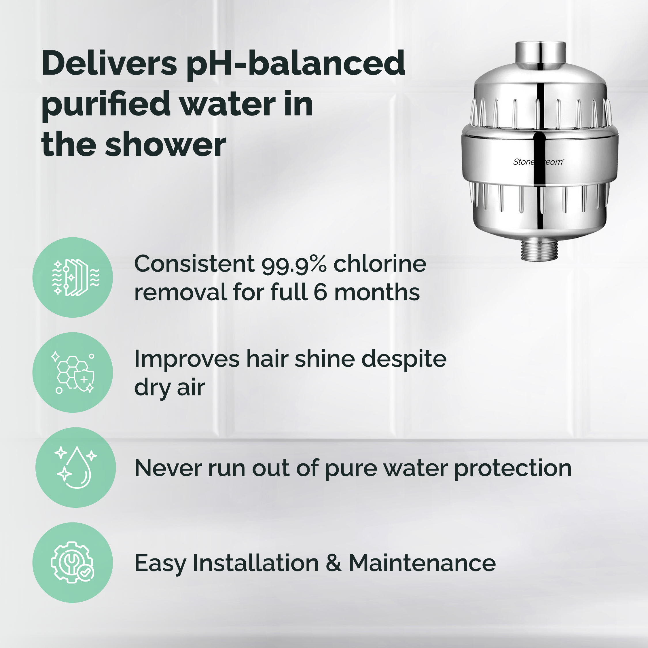 Sprchový filtr na tvrdou vodu