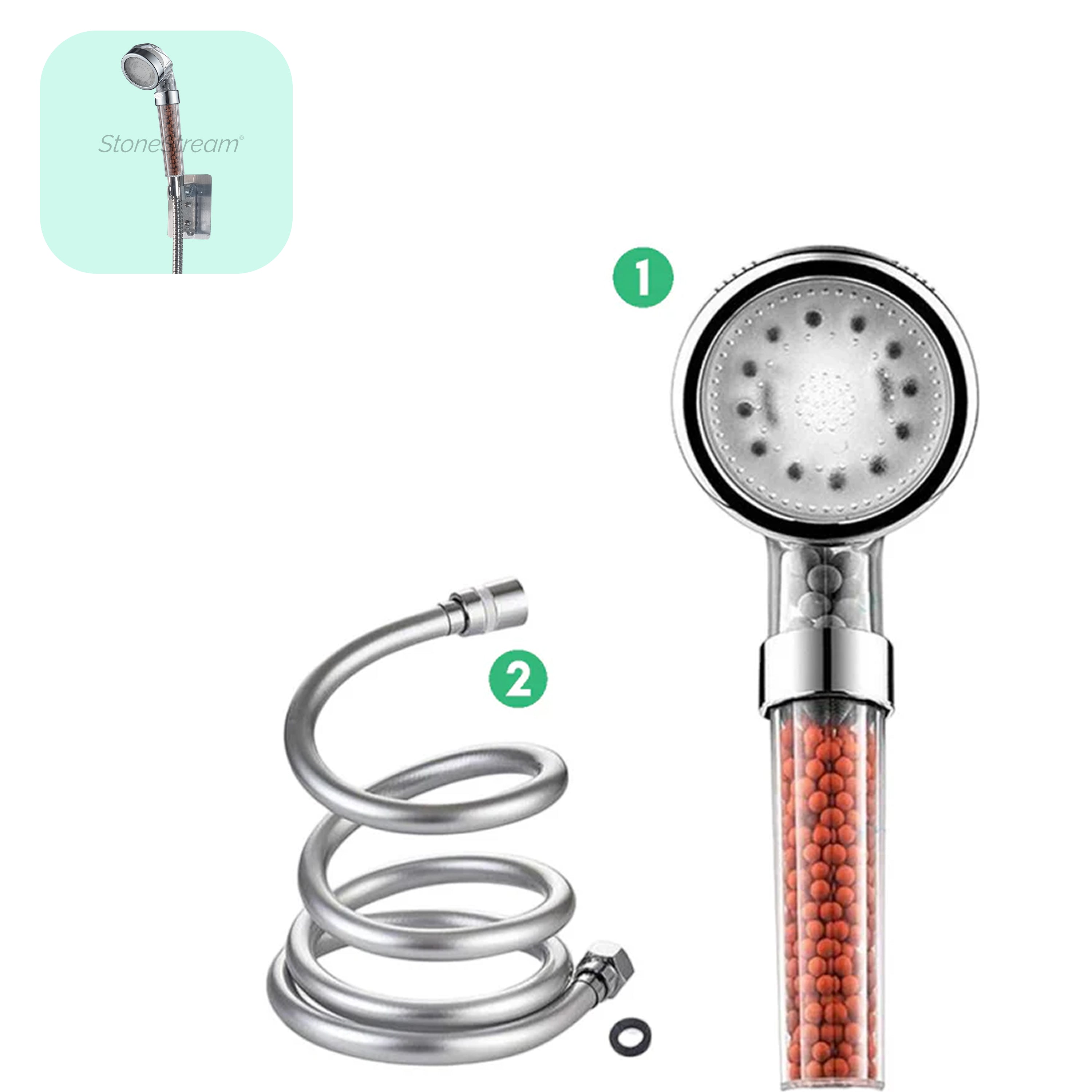 LED iontová sprchová hlavice