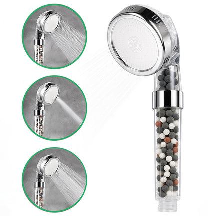 Filtrační ionizační sprchová hlavice Ecopower, kompatibilní s elektrickými sprchami