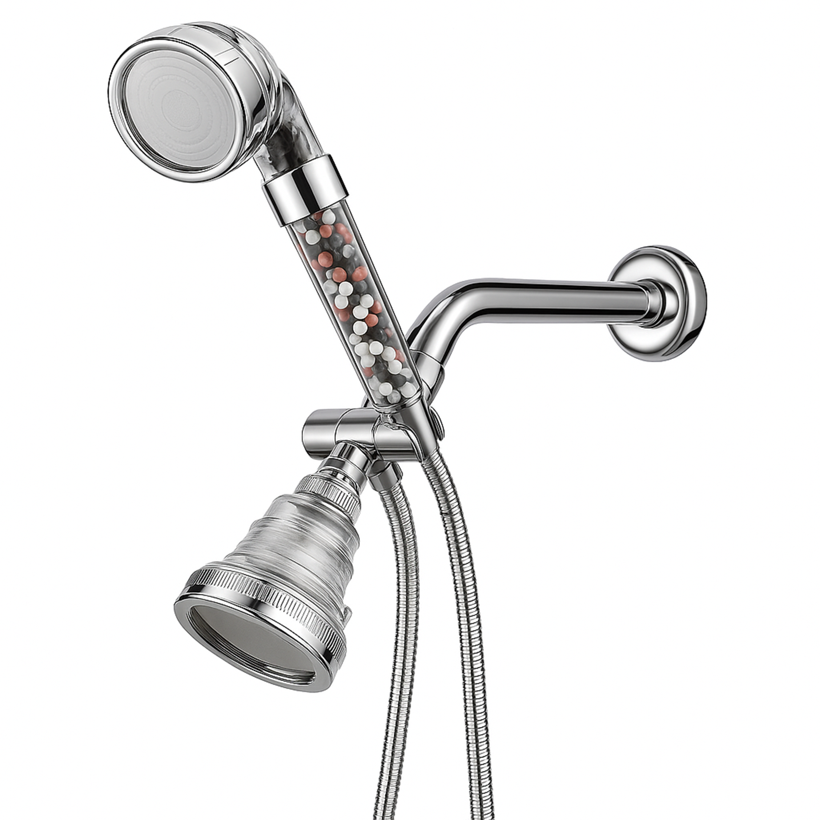 Filtrační ionizační sprchová hlavice Ecopower, kompatibilní s elektrickými sprchami