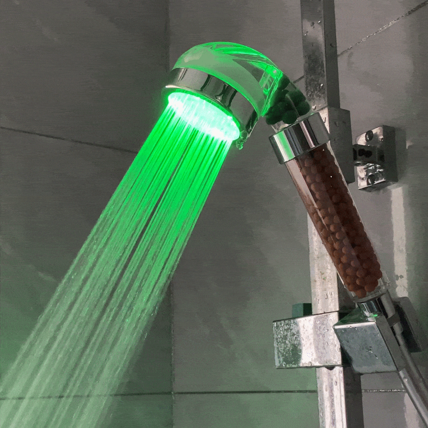 LED sprchová hlavice StoneStream™